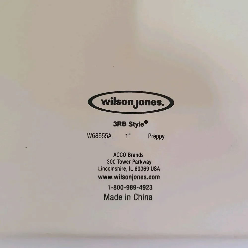 Unbranded binder wilson